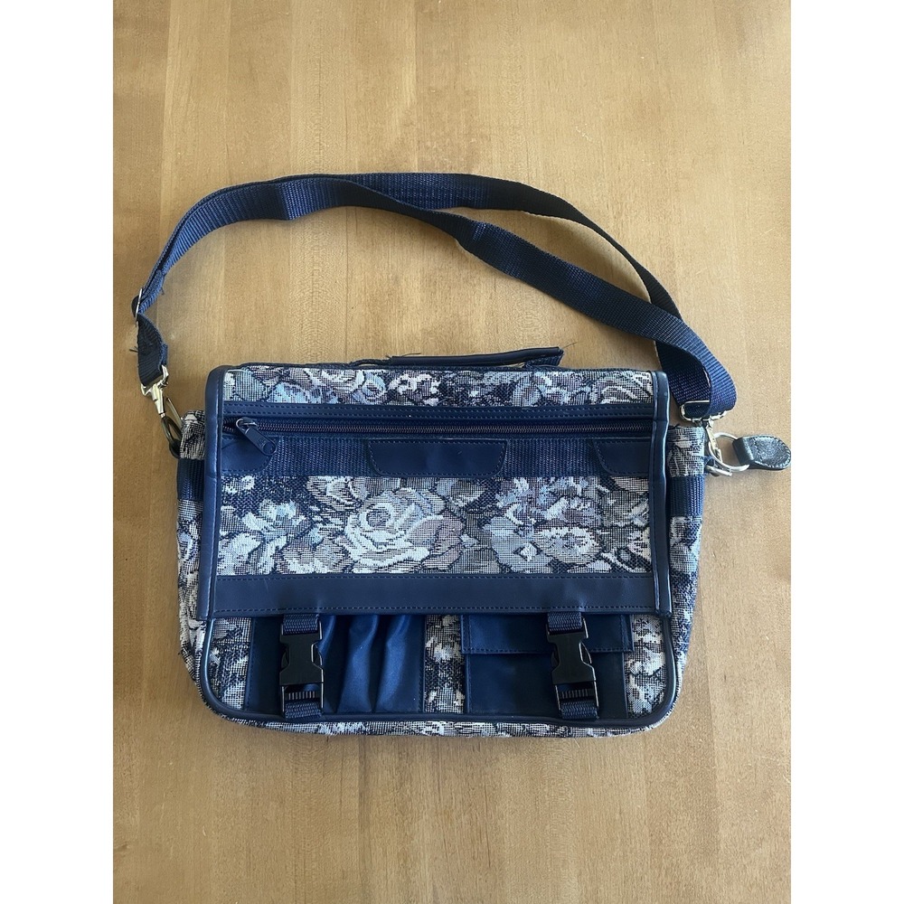 Practical Concept Luggage Tapestry Case "L" Buckle‎ Shoulder Strap Bag Floral